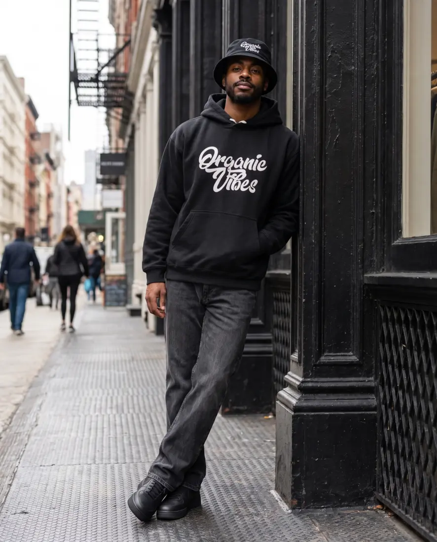 Black Hoodie worn in SoHo, New York